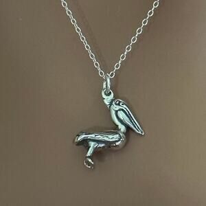 Sterling Silver Pelican Necklace